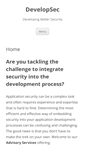 Mobile Screenshot of developsec.com